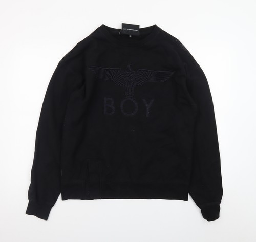 Felpa pullover nera uomo - , boy