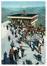 Monte Bondone sciatori Cima Palon m 2098 Albergo al Sole 1966 - Trento