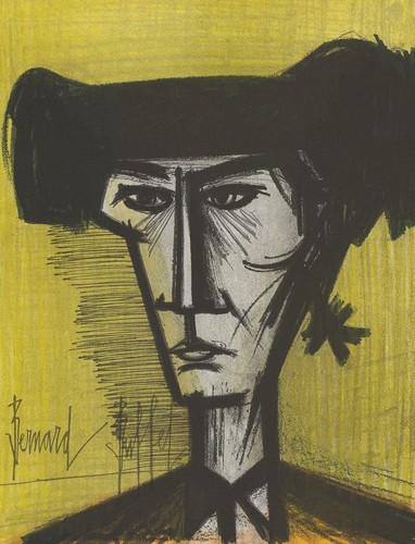 Litografia bernard buffet 1967 - bernard,