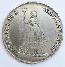 Napoli Repubblica Napoletana 1799 bellissima piastra 12 carlini q.spl