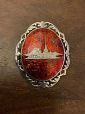 Vintage silver and enamel - silver,