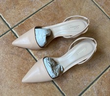 ballerina rosa antico con tacco dorato 37