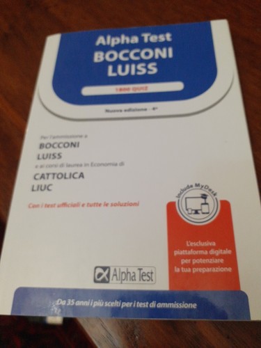 Alpha test bocconi luiss - test, 4a