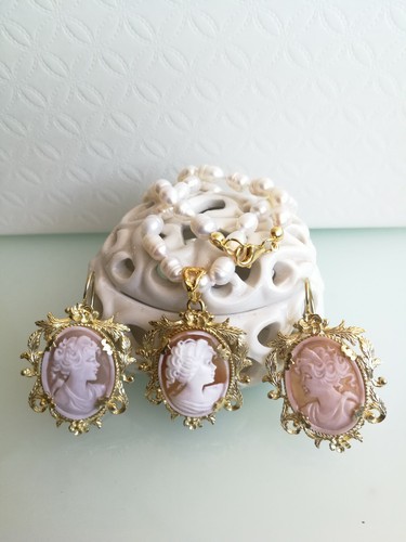 Set orecchini collana antico - set,
