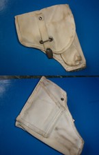 POLIZIA PS Fondina per Beretta mod. 34 tela bianca ORIGINALE anni 70