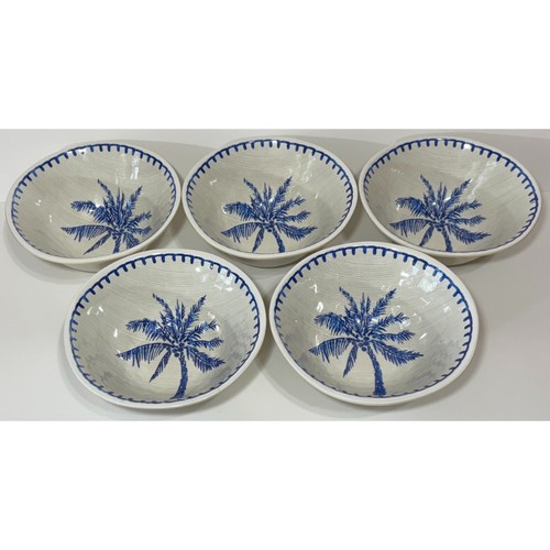 Ciotole plastica palma blu e - blu,