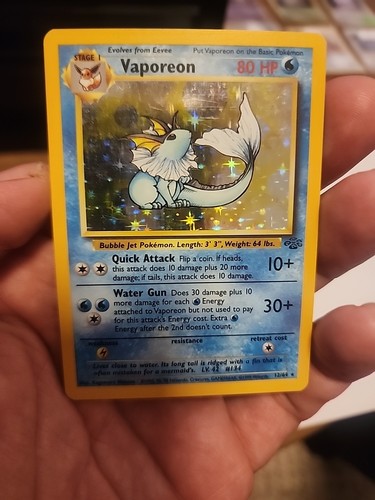Vaporeon carta pokémon - vaporeon,