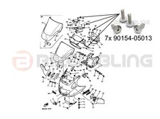 7x Yamaha GTS1000 1993-1999