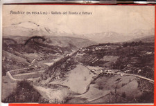 CARTOLINA  AMATRICE  VIAGGIATA  1914 VALLATA DEL TRONTO  BELLA RARA