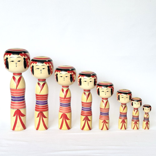 Lotto bambole kokeshi - lotto, di