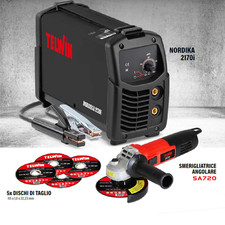 Saldatrice Nordika 2170i + Smerigliatrice angolare SA720 + 5 dischi da taglio