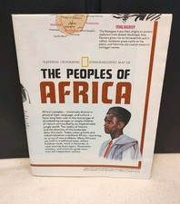 1971, 12 December PEOPLES & HERITAGE OF AFRICA National Geographic Map Vintage