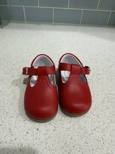 Scarpe Pepa & Co. London nuove senza scatola unisex rosse Mary Jane taglia US taglia 4/UK 5