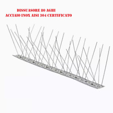 25 MT DISSUASORI PER PICCIONI UCCELLI VOLATILI INOX  MOD FLESSIBILE 80 Spilli