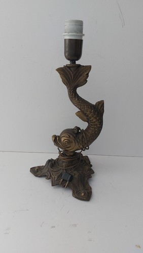 Base lampada ottone anni - x,