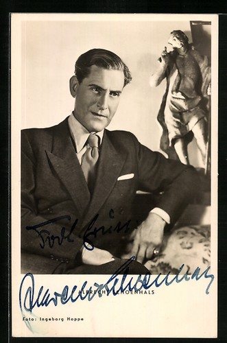 Cartolina attore albrecht - attore,