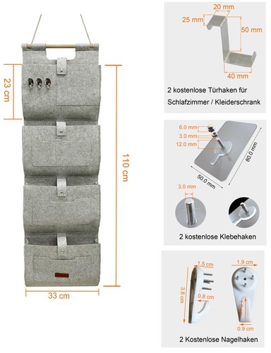 Scaffale sospeso organizer - , da