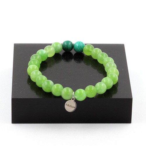 Bracelet perles malachite - perles,