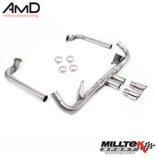 Punte lucidate scarico Milltek Porsche Boxster 718 GTS adatte ai modelli GTS/S 2.5T