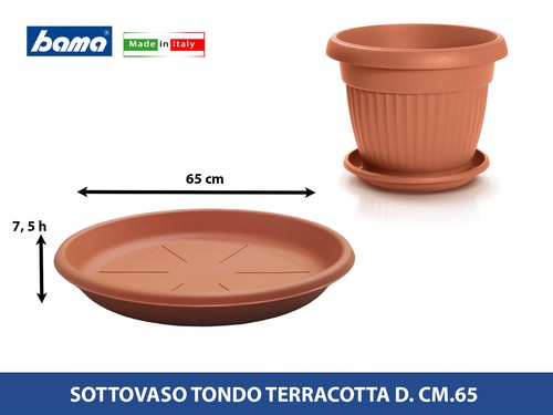 Bama sottovaso tondo plastica - bama,