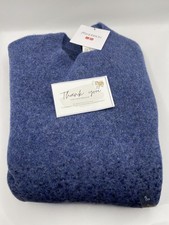 Maglione girocollo UNIQLO JW ANDERSON Souffle Yarn Gradazione Blu Taglia L