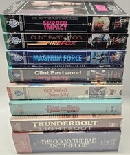 Vintage VHS Movie Lot 9 Clint