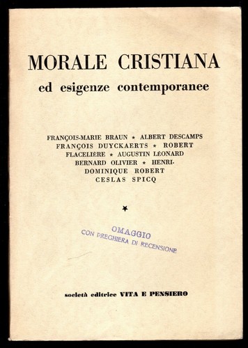 Morale cristiana esigenze - morale,