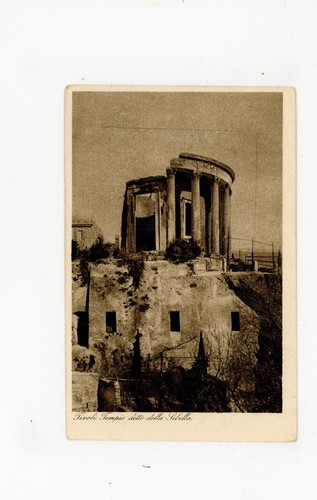 Cartolina tivoli tempio - tivoli,