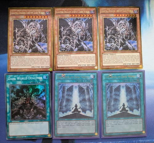 Yugioh card dark world deck - card,