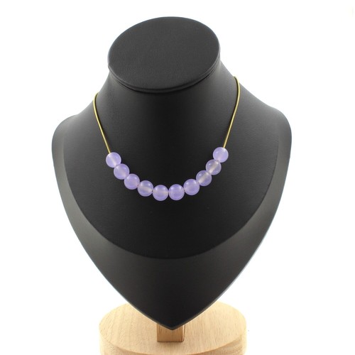 Collana perle calcedonio - collana, 10