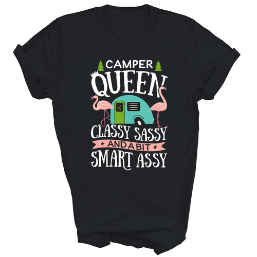 Maglietta camper queen classy - queen,