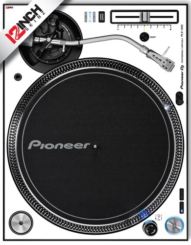 Pioneer plx 1000 skin bianco - pioneer, plx-1000