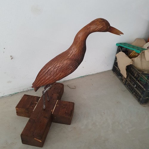 Vecchia scultura legno - in,