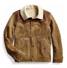 Giacca pelle scamosciata uomo