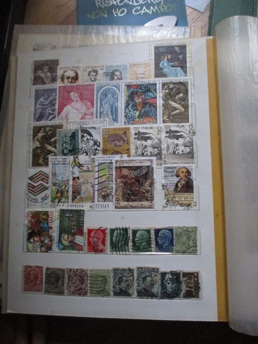 Stock francobolli italia - stock,