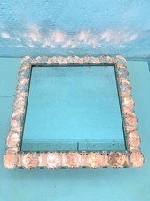 Specchio da parete quadrato illuminato di Bakalowits design anni 60