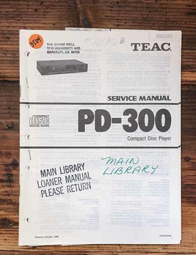 Teac 300 lettore manuale - lettore, cd
