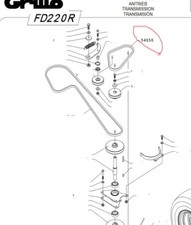 Cighia trasmissione trattorino GRILLO FD220R 54656