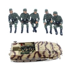  Set 5 soldati 1/72 veicolo