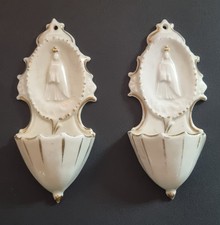 Coppia di acquasantiere in Ceramica