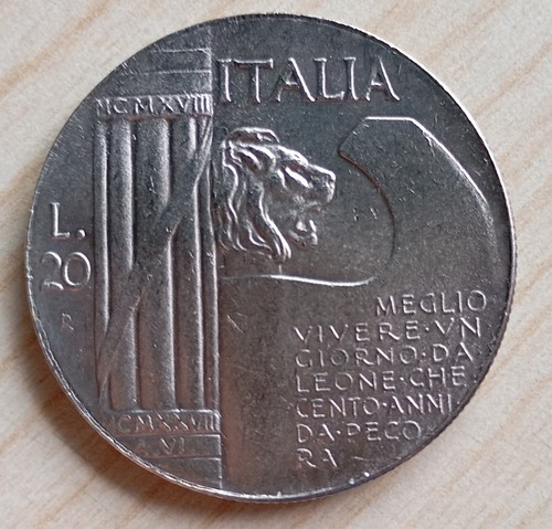 Italia lire 1928 - -, 20
