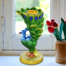 Portacandele con statuetta di