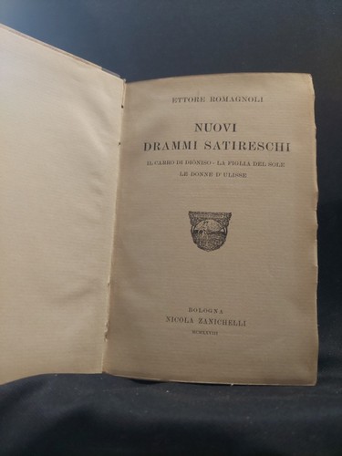 Nuovi drammi satireschi - drammi, ettore