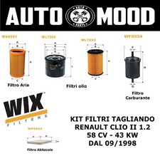 KIT FILTRI TAGLIANDO WIX