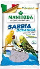 Manitoba Sabbia Oceanica 2 kg, lettiera per Uccelli