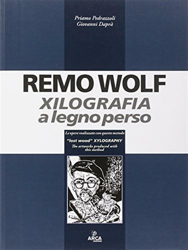 Remo wolf xilografia legno - remo,