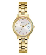 Guess Donna Orologio da Polso Tre Of Cuori GW0657L2 IN Acciaio Oro