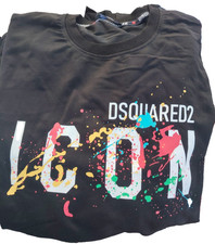 Felpa dsquared2 nera misure - felpa,