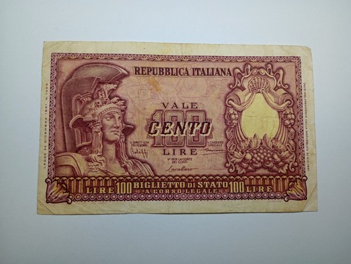 Banconota italia 100 lire - banconota,