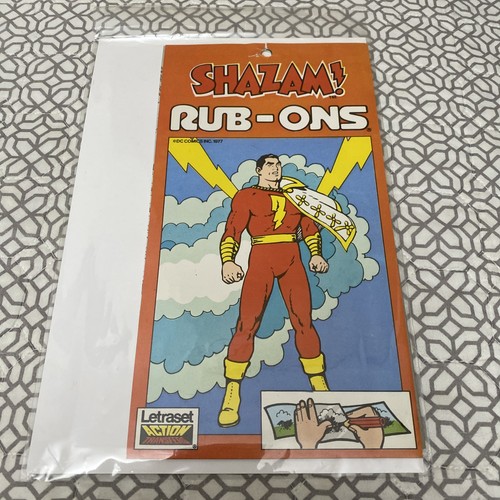 Shazam rub ons letraset - ons,